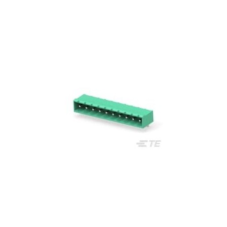 Te Connectivity 10POS 5.08MM CE R/A HDR TRM BK 1-796638-0
